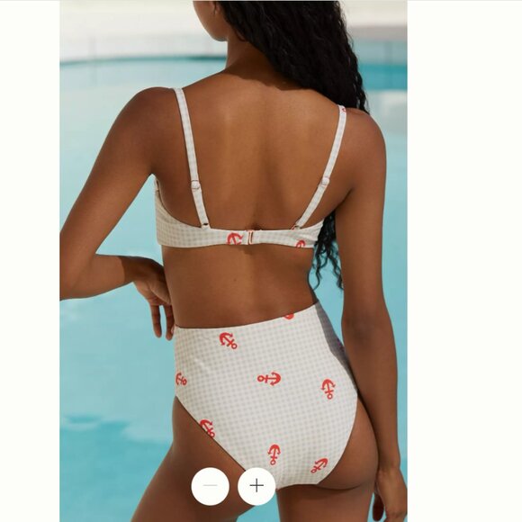 Celandine Pippa Trimmed High-Waist Bikini Bottoms - S - NWT - Picture 3 of 5